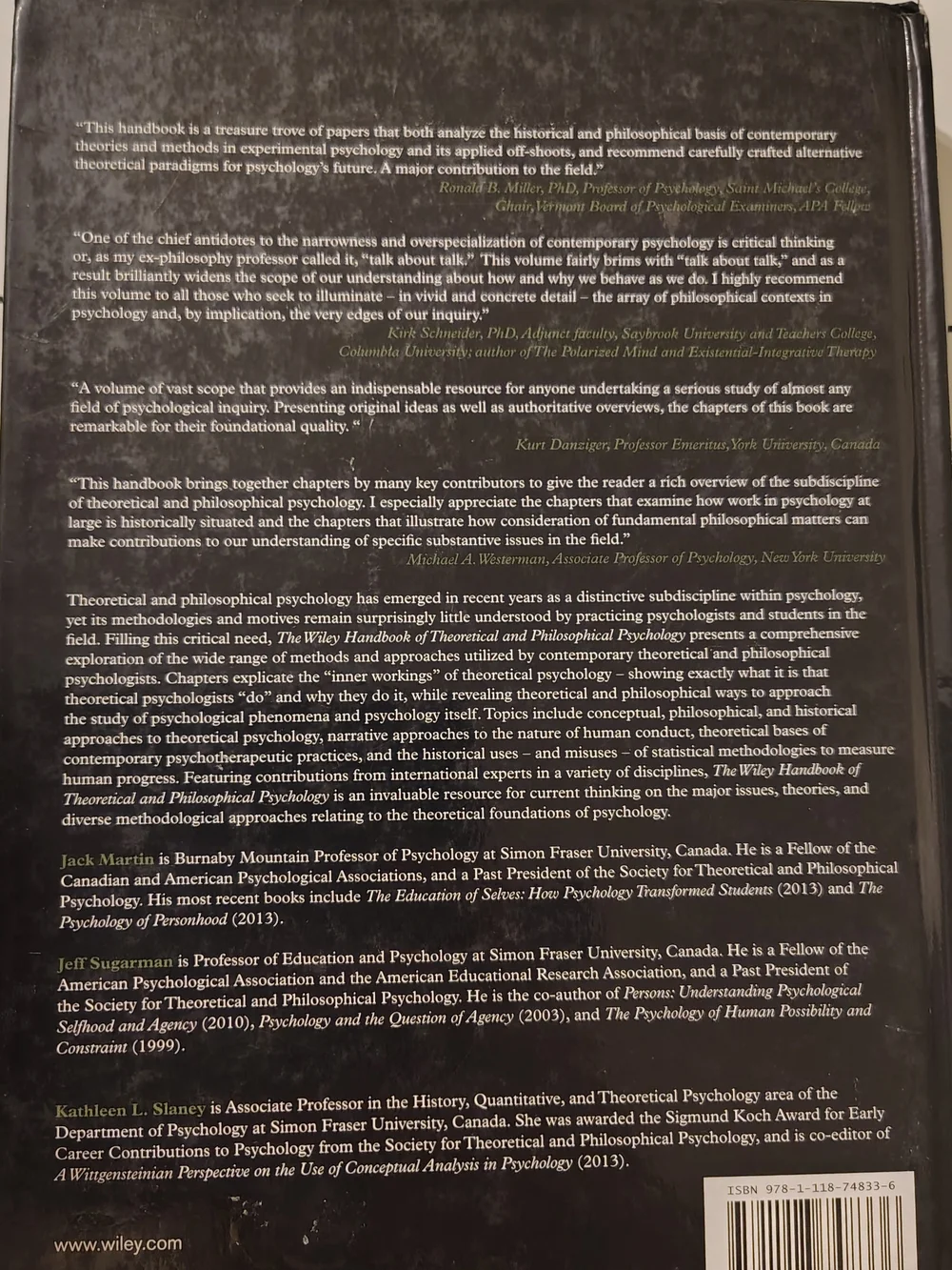 Theoretical and Philosophical Psychology Wall Art - Black and Green